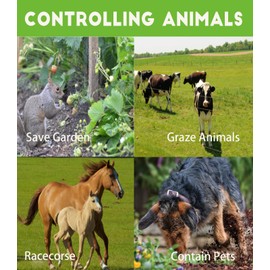 Electric Fence Charger XSTOP EL010H 2 Miles Low Impedance Electric Fence Energizer Output 8500V 0.1Joule Best for Dogs,Horses,Livestock, Squirrels,Deer Electric Fence System