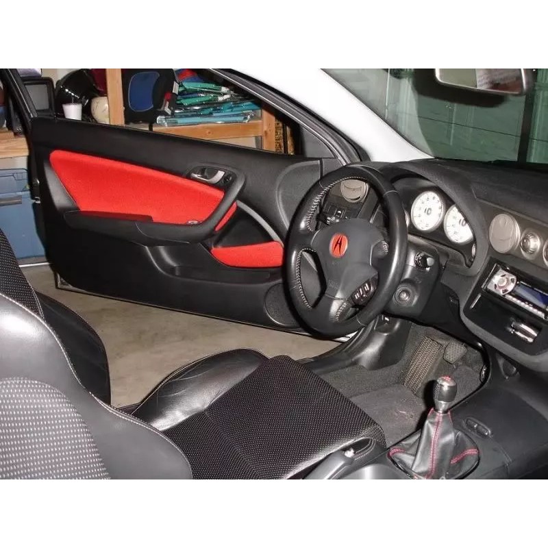 Fiber Upholstery Jersey Red Door Panel Insert RSX Integra DC5
