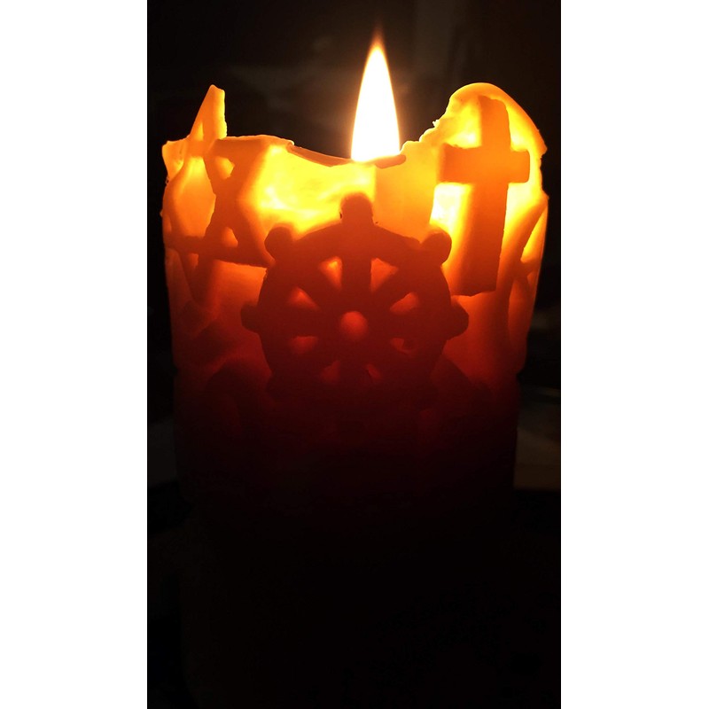 Sunbeam Candles Beeswax Coexist in Peace Pillar