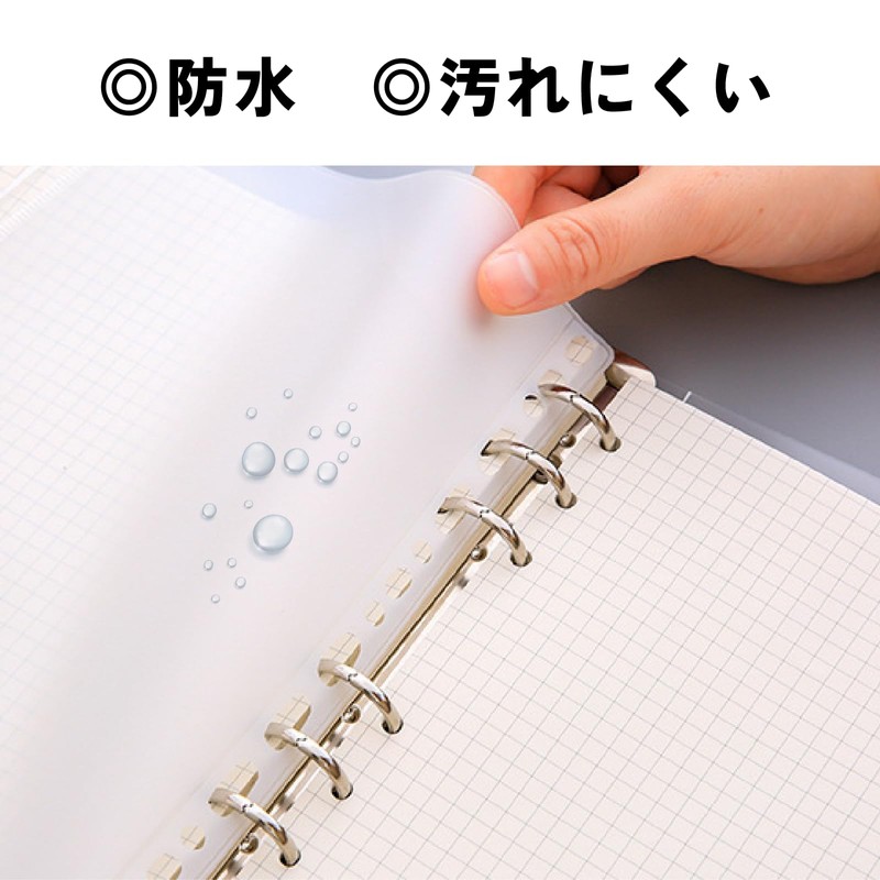 6 Hole Refills, 10 Pieces, Zipper Included, PVC Material Mon