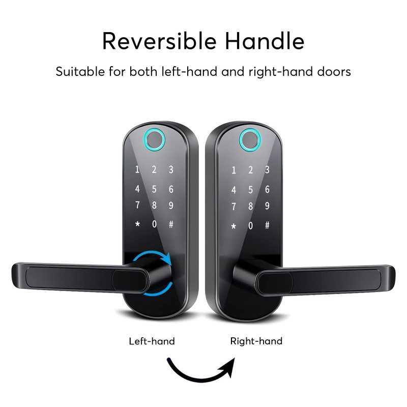 TTLock Smart Lock - Bluetooth Enabled Fingerprint & Touchscreen Keyless