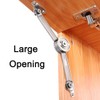2Pcs Soft Close Lid Support Hinges 110° Folding Lid Stay