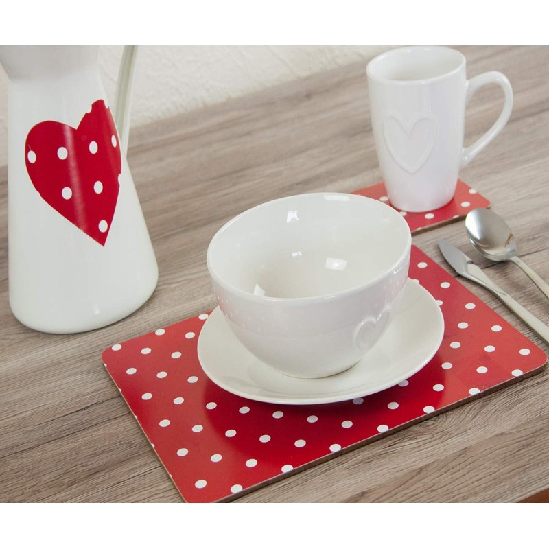 d-c-fix 346-0627 Decorative Self-Adhesive Film, Polka Dot Red/Petersen Red, 17"