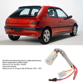 Interruptor de Encendido de Bloqueo de Dirección 416299, Juego de Llaves de Repuesto para 306, Todos los Modelos 1993 1997, Interruptor de Bloqueo de Dirección de Coche,