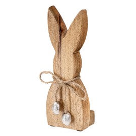 levandeo Rabbit H20 cm Mango Wood Metal Easter Bunny Easter Decoration Stand Decoration Figure Spring Easter Table Decoration Stand