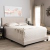 Baxton Studio Brookfield Grid-Tufting Bed Beige/Full