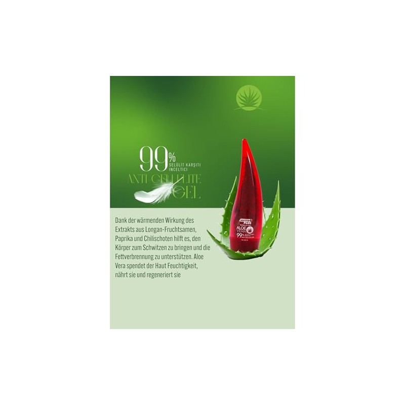 Softto+Plus Aloe Vera Anti-Cellulite Warming Firming Gel with Paprica &