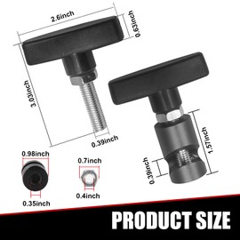 getfay Pack-2 Car Engine Hood Lift Rod Anti-Slip Retainer, Snap-Type Lift Rod Anti-Pinch Safety Device, Trunk Air Pressure Rod Strut Shock Absorption Fixing Tool, Universal for Cars SUVs (Black)