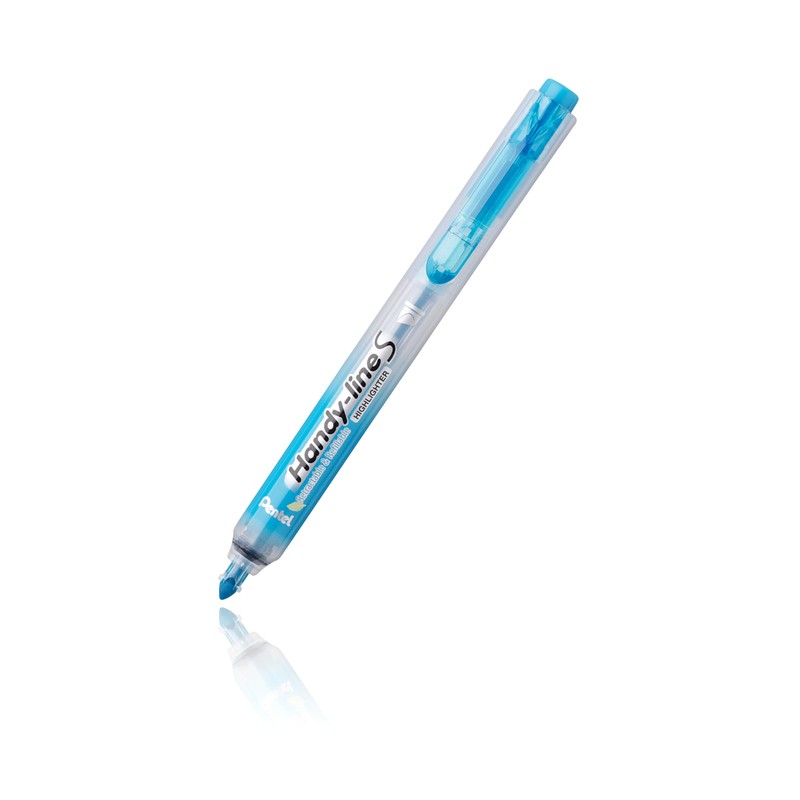 Pentel Handy-line S Retractable Highlighter chisel sky blue each