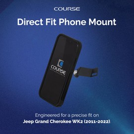 Course Motorsports Direct Fit Phone Mount | MagSafe Compatible | Wireless or Magnetic Charging Head | Custom Dash Mount | Compatible with Jeep Grand Cherokee WK2 (2011–2022) - Right Side