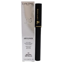 Lancôme Artliner Precision Felt-Tip Liquid Eyeliner - Highly Pigmented & Smudge-Proof- Brown, Metallic Finish