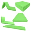 Danfuton Lime Trifold Foam Bed, Shikibuton, Foldable Ottoman Mat Sit