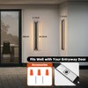 39.3'' 1 Pack Modern Outdoor Light Fixture, Long Exterior LED