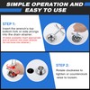 Enhon 4 Sided Drain Strainer Wrench with Sliding Handle for