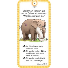 moses. 90153 Quiz, Children's Knowledge Quiz with 100 Exciting Animal Questions, Knowledge Game about the Realm of Animals, Guessing Game for Clever Kids and Animal Friends from 8 Years, M