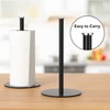 Matte Black Kitchen Roll Holder - Free Standing Paper Towel