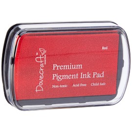Trimcraft DCIP13 Dovecraft Essentials Premium Non Toxic Pigment Ink Pad, Red, 8.5 x 2 x 6 cm