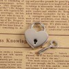 2PCS Heart Shaped Mini Lock Metal Locks with Keys for