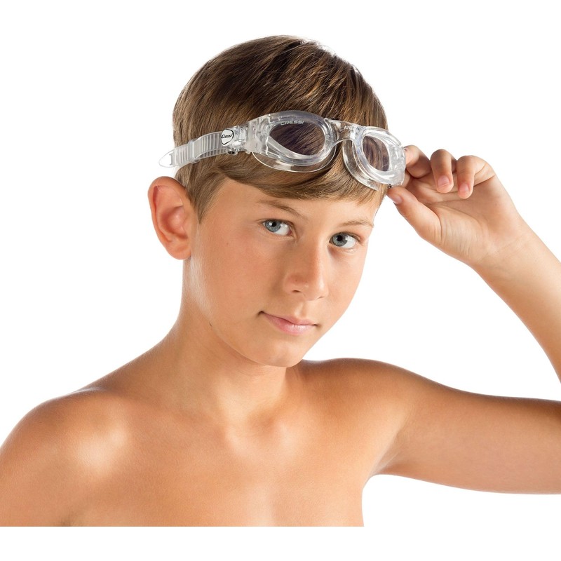Cressi Swim Kids Right Small Fit Swimming Goggles - Blue/Clear