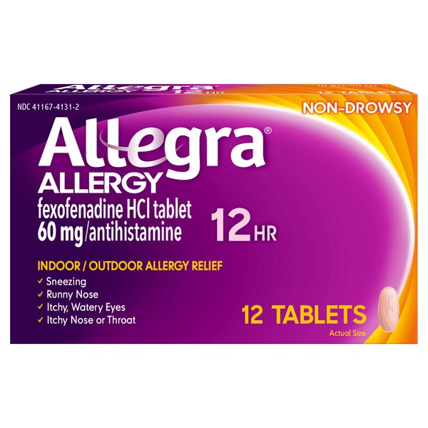 Allegra Allergy Tablets 12 Hour 12 ea (Pack of 3)