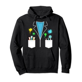 Mad Scientist Costume Cosplay Funny Chemistry Student Pullover Hoodie