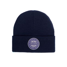 King Kerosin Men's Knitted Hat Embroidery Patch Acrylic American Legend, navy, Unit size