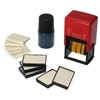 FUNFANG Date Stamp Printer, Portable ABS Plastic Rectangular Date Printer,