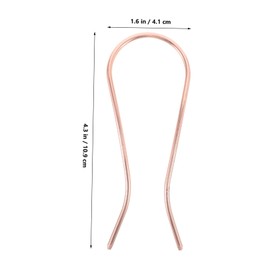 FRCOLOR 3Pcs U Shaped Zinc Alloy Hair Pins Vintage French Hair Forks for Elegant Updos Buns Durable Bobby Pins for Women Hair Styling Accessories