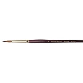 koh I noor Round Brush 9935 KOLINSKY 8, Gold, 24.5 x 6 x 0.6 cm