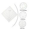 Gatuida Quilting Ruler Multifunctional Acrylic Sewing Ruler with Cutter Design