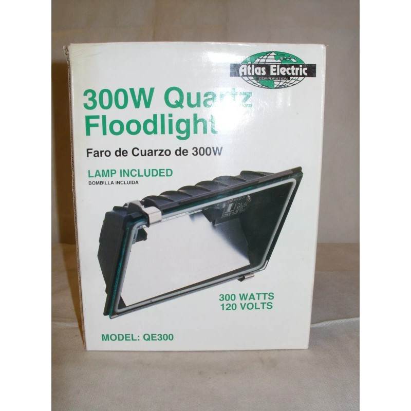 Atlas Electric Corp. - 300W 120V Quartz Outdoor Floodlight -