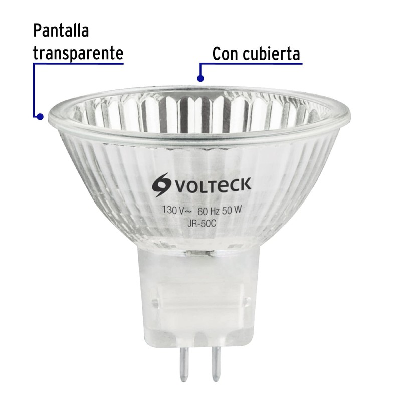 Volteck JR-50C, Lámpara de halógeno