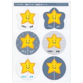 Put it on your shoes and wear it on the left and right side! / DeerCars Non-Iron, Waterproof Laminated Picture Matching Sticker-Best My Mark (Hoshi)