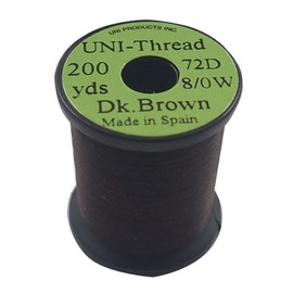 teximuko (Tiemco) Uni 8/0 200yds. yunisureddo Dark Brown