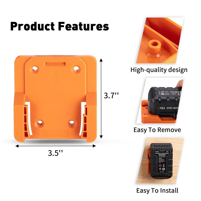 Crtbelfy Battery Holder for Ridgid AEG 18V Hyper Lithium Battery