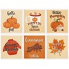 Whaline 6 Pcs Fall Thanksgiving Swedish Dishcloths Pumpkin Maple Leaf