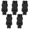 5Pcs IEC320 C6 to C7 Receptacle Connector Power Adapter Supply