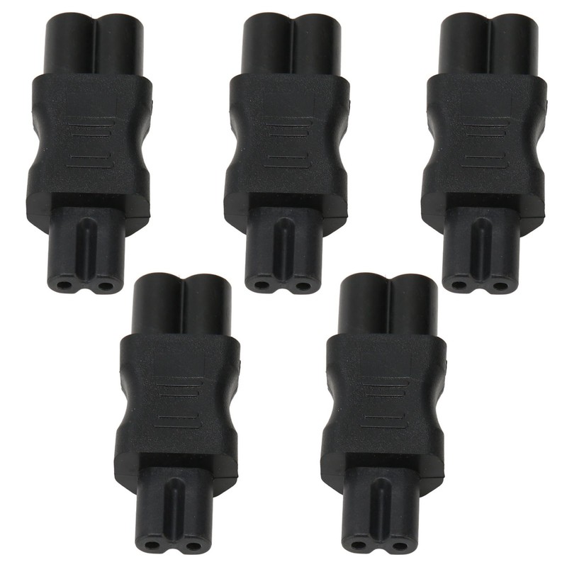 5Pcs IEC320 C6 to C7 Receptacle Connector Power Adapter Supply