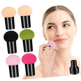 Outanaya 6pcs Makeup Sponge Protective Covers Versatile Blending Sponges Colors for Effortless Application of Liquid and Powder Makeup for and