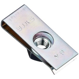 Esco EA949GS-206 M Clip Nut (5 Pieces) 0.24 x 0.6 inches (6/37 x 15 mm) Steel Plate