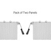 Sunshinecarpentry Fireplace Mesh Screen Curtain, Two Panels. Rod kit NOT