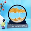 Flowing Sand Art Decor for Desks – Rotating Hourglass Landscape