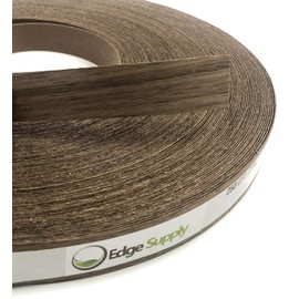 Edge Supply Walnut 7/8" x 250' Roll Preglued, Wood Veneer Edge Banding, Iron on with Hot Melt Adhesive, Flexible Wood Tape Sanded to Perfection. Easy Application Wood Edging, Made in USA