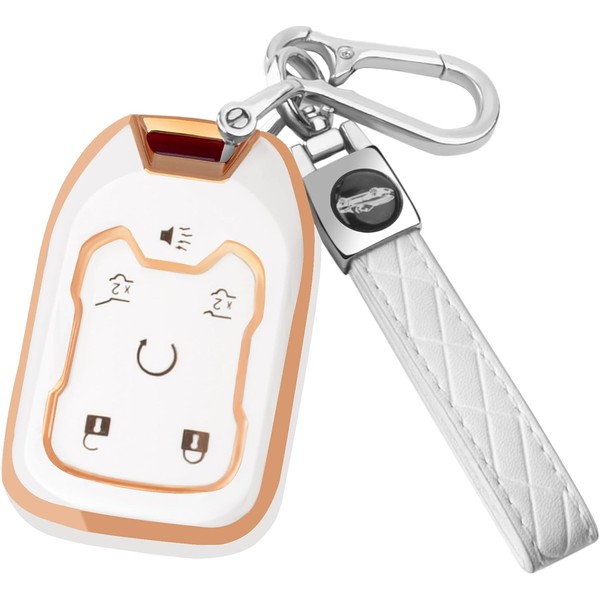 XIYANG TRADE for GMC Key Fob Cover with Keychain, Soft
