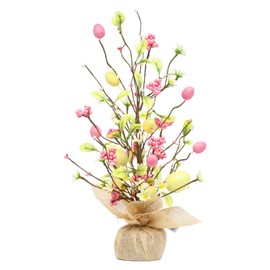 45cm LED Lights Easter Egg Decoration Tree Easter Decorations Eggs Tree Home Desk Decor Scene Shopping Mall Layout Photography Props