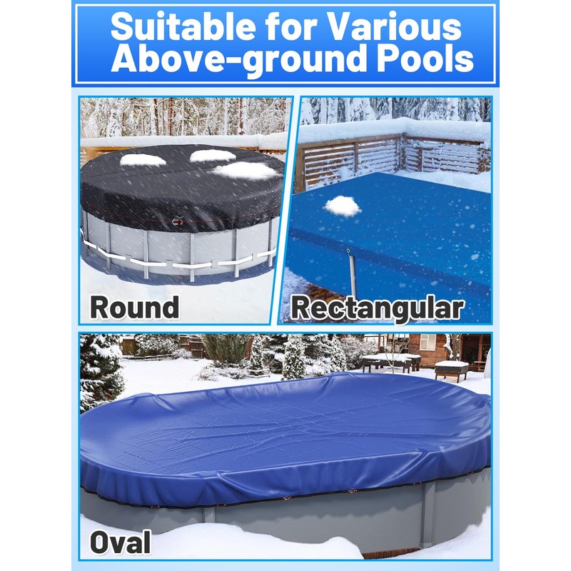164ft Pool Cover Cable & Heavy Duty Winch Kit -