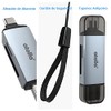 Lector de tarjetas SD, atolla Aluminum Adaptador SD a OTG