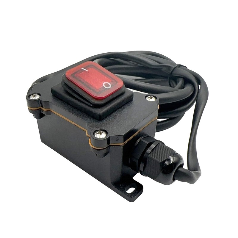 Waterproof Inline Cord Switch 12V 20A DC IP66 Red Lighted