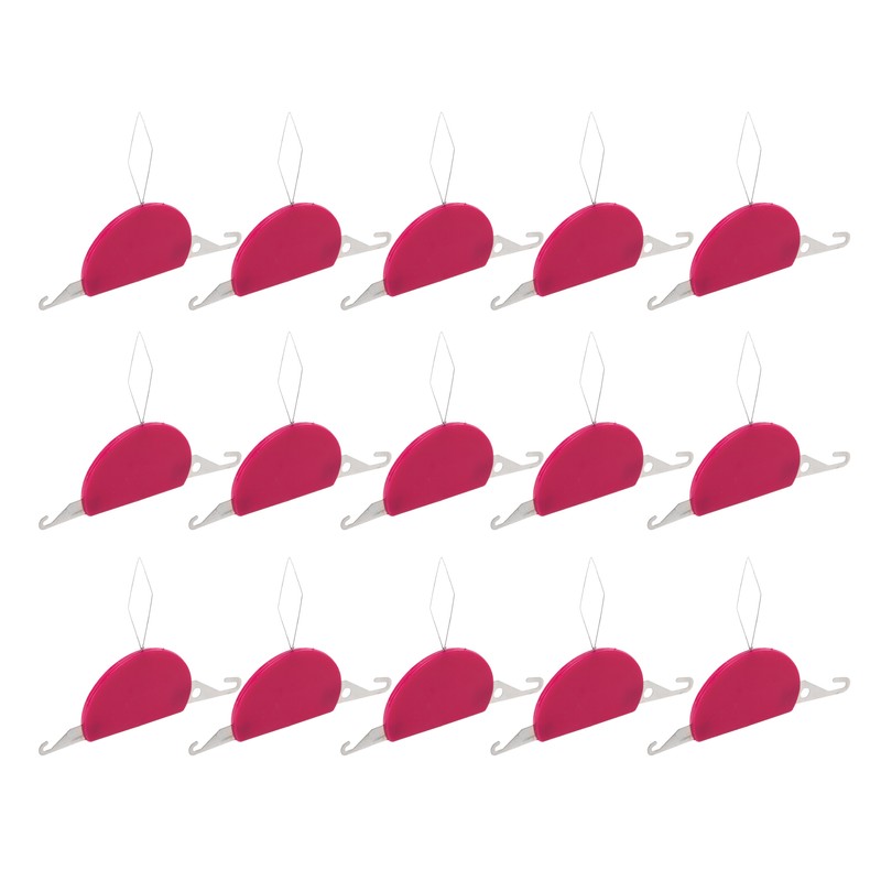 15Pcs 3 in 1 Needle Threaders Durable Metal Wide Application