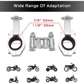 Motocross Hand Guards Black 22 mm and 28 mm Aluminium with Universal Fitting Kits for Honda Yamaha Kawasaki Suzuki